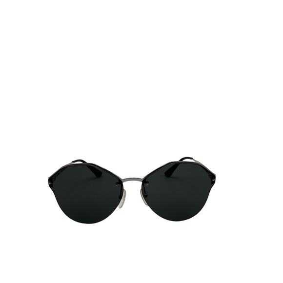 Prada 66mm Black Metal Butterfly Sunglasses Size OS - Picture 4 of 6